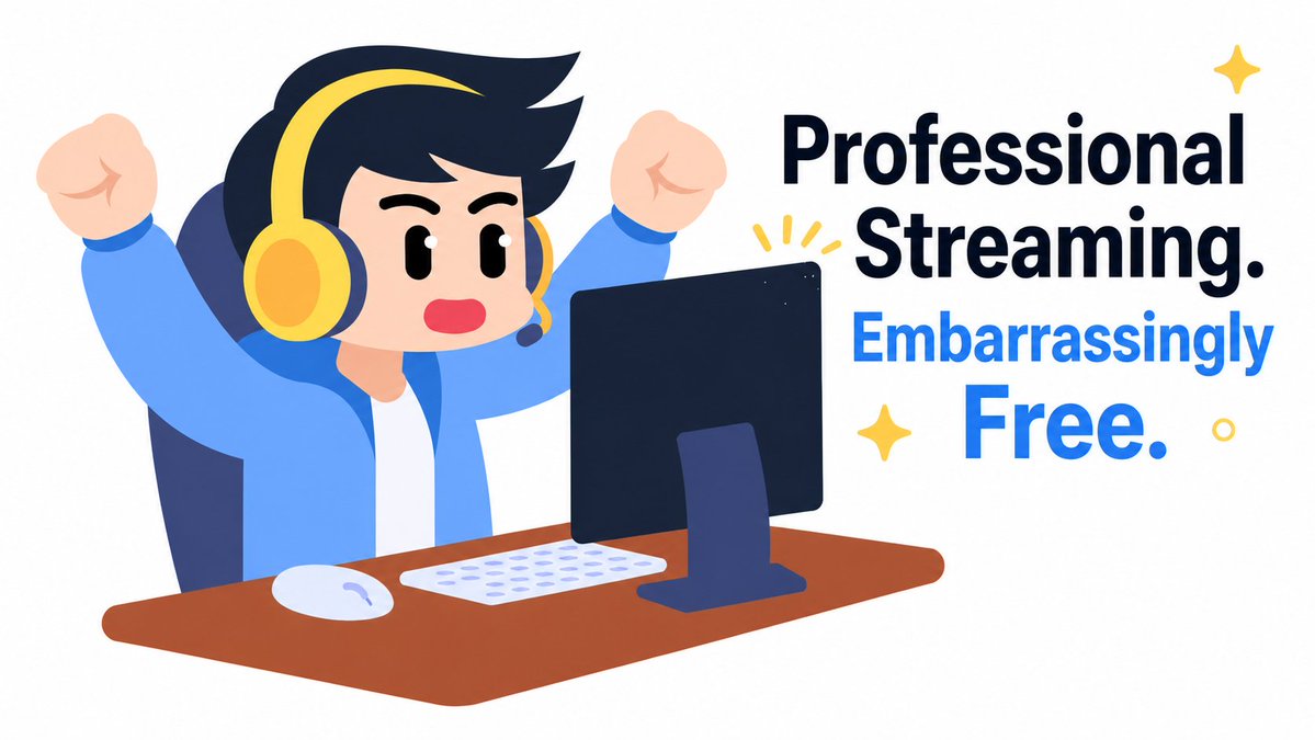 yostream_io's tweet image. Your stream can look $10K professional for free.

5 tools: Yostream, OBS, StreamElements, Canva, Krisp.

No paid software. No excuses.

Full guide: yostream.io/blog/free-tool…

#LiveStreaming #StreamingTips #ContentCreator