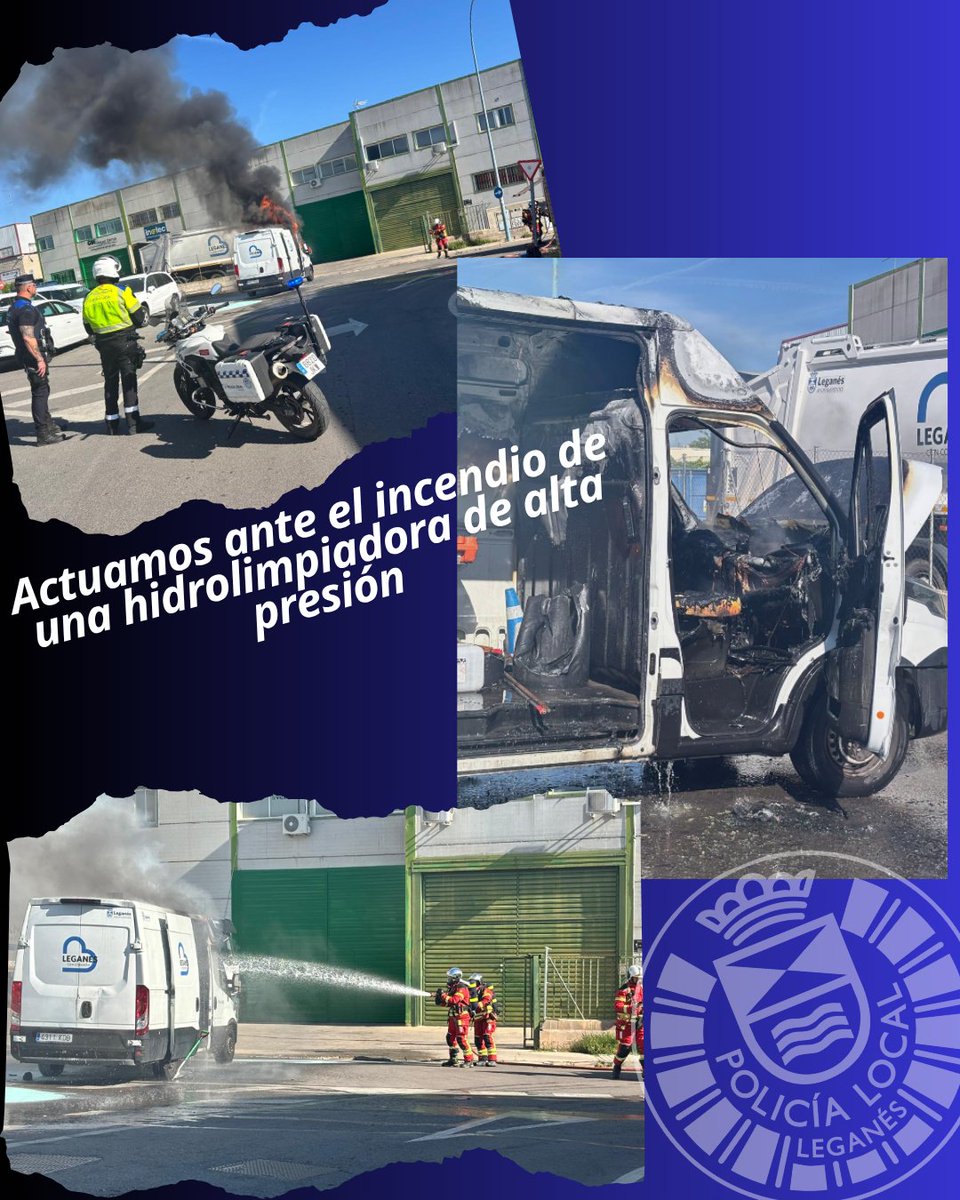 policia_leganes's tweet image. 🚨 De limpiar… a arder en segundos.
🔥 Actuamos con Hidrolimpiadora en llamas.
🚒 Incendio extinguido por @bomberos .
🚑 Conductor herido leve por humo.

⚠️ Lo cotidiano también puede ser peligroso.
#PoliciaLocaldeLeganés #Bomberos #Prevención #Emergencias112