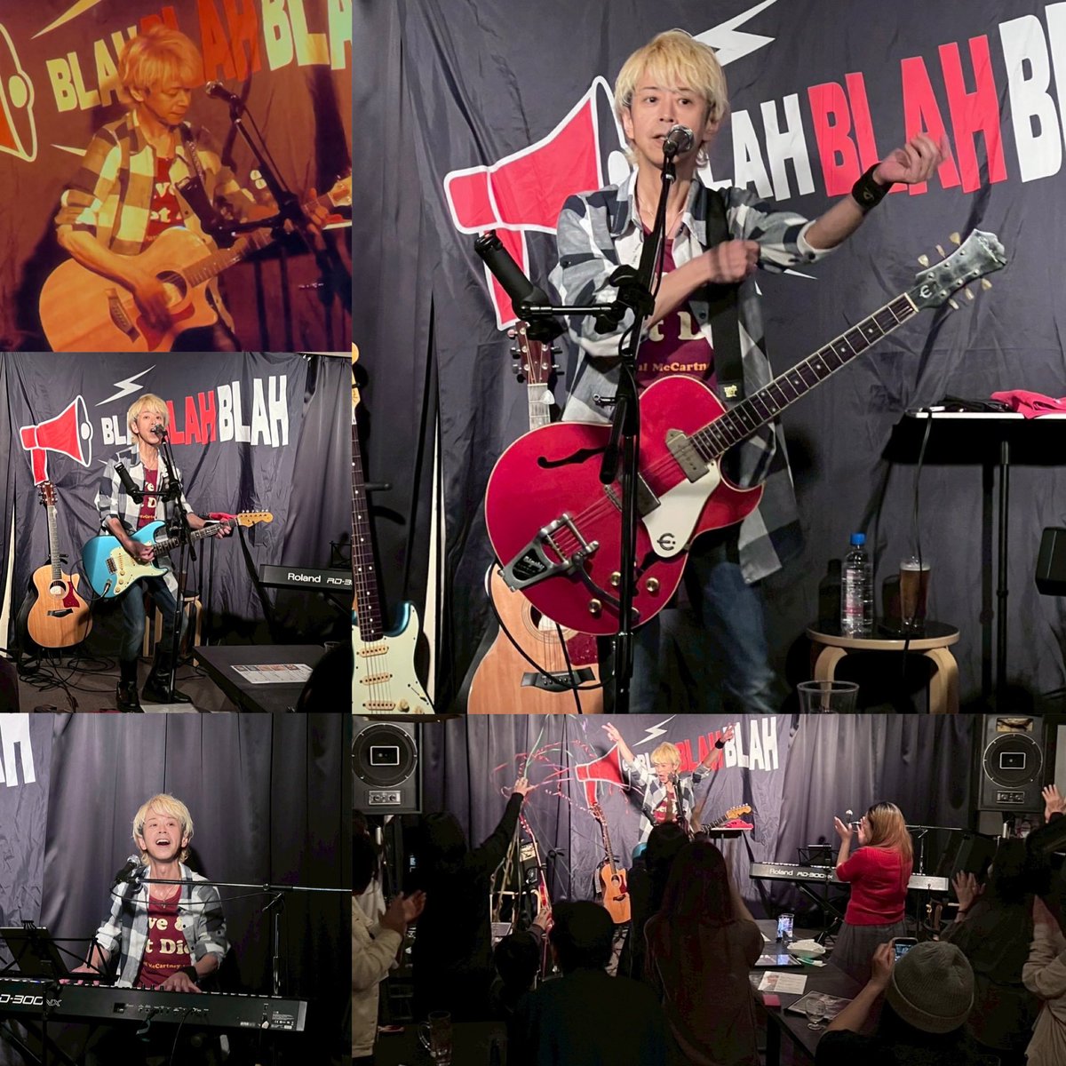 u_eechi's tweet photo. 追伸:からの昨夜は「ワンマン的なアレ！」、おかげ様を持ちましてWアンコールまでお熱く盛り上がって楽しませて頂きました♫来てくれた皆さんに心より感謝です‼️(後略)🙇‍♂️☆ https://t.co/GFAtyjFIa9