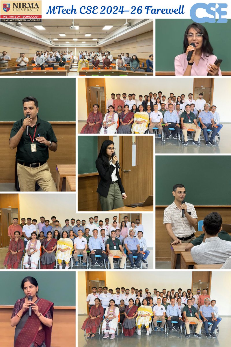 CSE Department, SOT, Nirma University tweet media
