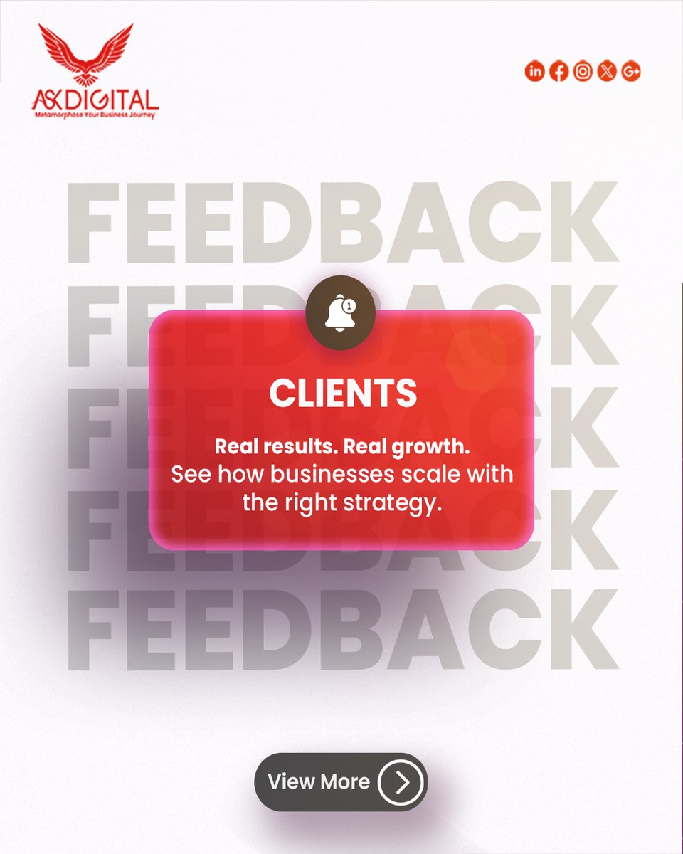 askdigital_serv's tweet photo. The right digital strategy can help your business:
📈 Rank higher on Google
🎯 Reach the right audience with ads
💬 Build trust with client results
💡 Use smart advertising strategies
💰 Improve conversion rates
📢 Grow faster with influencer marketing

 #BrandAwareness https://t.co/qVw9RZXK4p