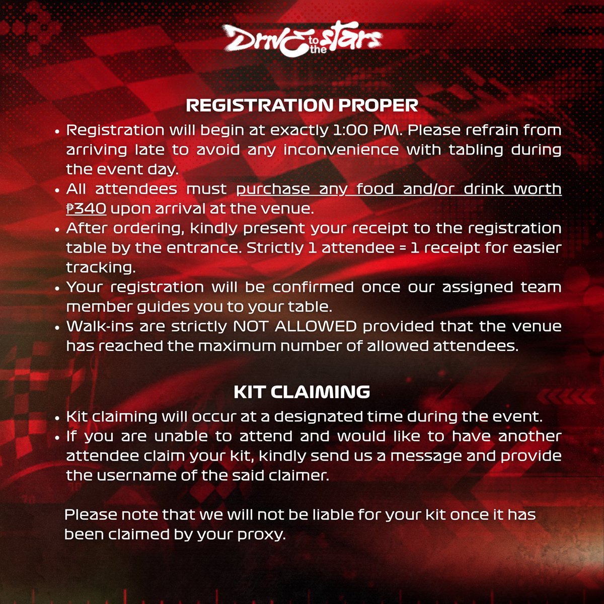 PADDOCKNEXTDOOR's tweet image. Race day is just around the corner! 🏁

Before you hit the track with us, here are a few reminders to keep your stop smooth and easy.

Let’s keep things running clean from start to finish. See you at the grid. 🚦