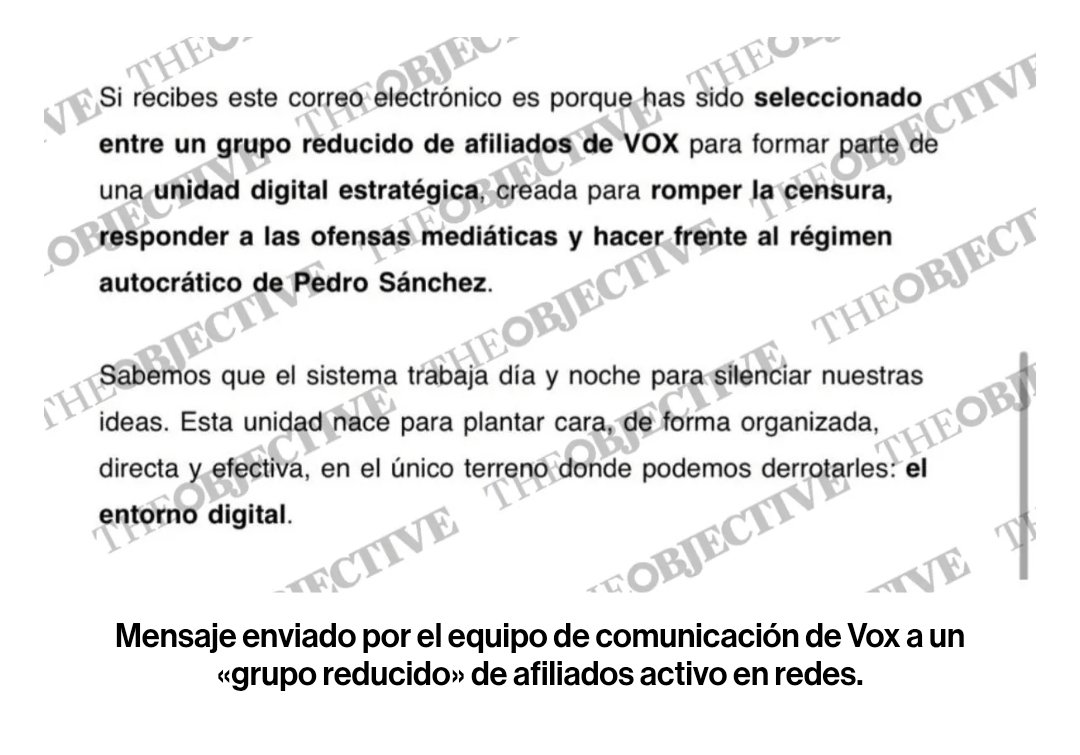 Debemos recordar que Bambú 12 permitió a Zancajo crear una Unidad Estratégica Digital para ACOSAR a rivales políticos y a cualquier persona que se marchase de VOX y  opinara diferente de lo que piensa Bambú 12.
Han acosado,insultado y humillado a ex-compañeros,amigos y votantes.