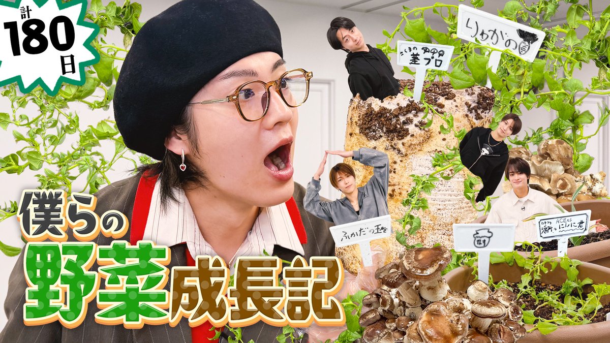 Junior_Ch_X's tweet image. 【動画更新】龍我待望の企画🍄第一章完結✨順調そうな那須🥬作ちゃんに悲劇😱浮所のにんに君は変化なし⁉️深田は収穫してみるも💦カレーのはずが…まさかのアヒージョに👨‍🍳
ACEes【僕らの野菜成長記】半年かけて育てた野菜をついに食べる🌱
⇒ youtu.be/y3q0qkC6E7E
#ACEes #YouTube #ジュニアCHANNEL