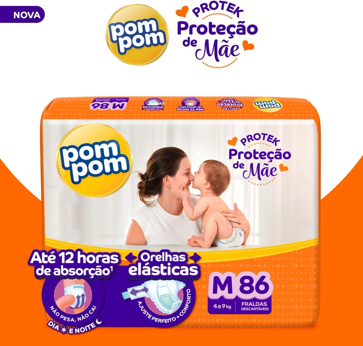 clubedeoferta_s's tweet image. Oferta Amazon✨

🛒Fralda Pom Pom Protek Proteção de Mãe Hiper M 86 Unidades
💸R$54,99
👉🏼amzn.to/4wag8SY
#anuncio #desconto #oferta #promo