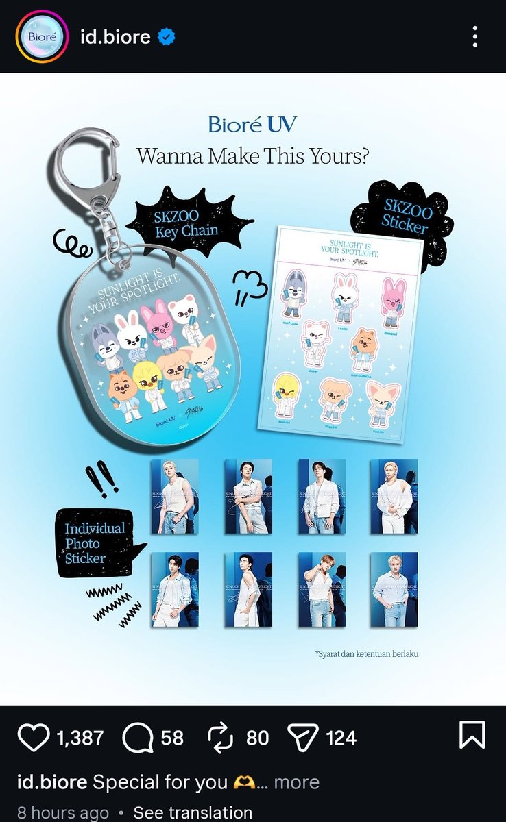 Baru liat 🥹 oke ditunggu keychainnya ya biore