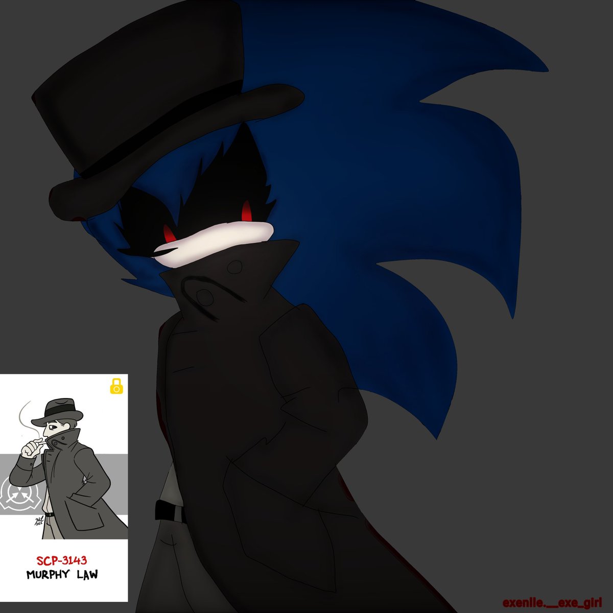 rougetheba20953's tweet image. New drawing of exetior exe He dresses like scp-3143 
I hope you like it #exetiorexe #sonicexe #scp #fyp #nightmarebeing #exes #exeller #needlemouse #exenlle