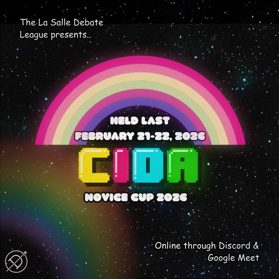 LSDebateLeague's tweet photo. The La Salle Debate League dives headfirst into an amazing world of debate as we celebrate our contingent’s run at the CIDA Novice Cup, held last February 21–22, 2026, online through Discord! 🌈✨ https://t.co/3YBC3uHgDw