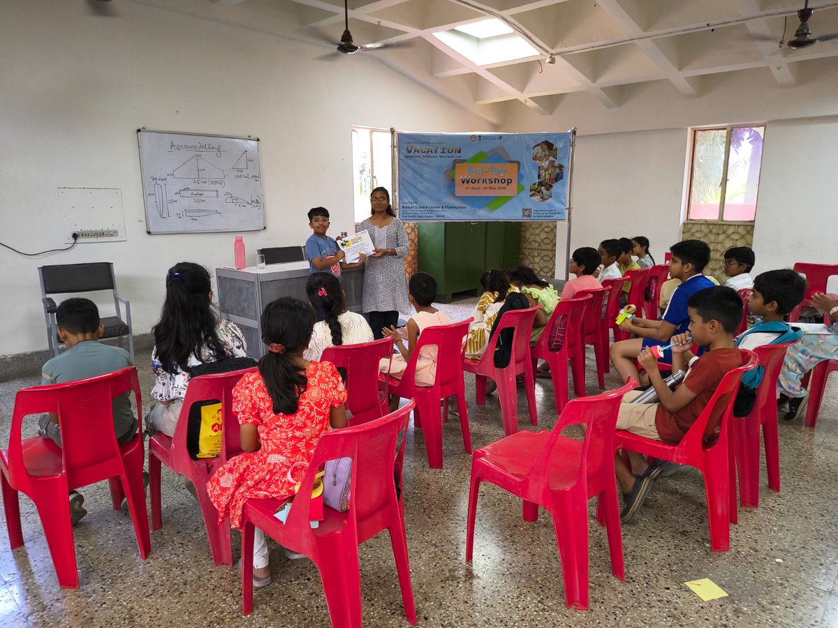 RamanCentre's tweet photo. 🧩🔬 Concluding Session – Sci-Toy Workshop (Batch 1) at @RamanCentre, a unit of @ncsmgoi @MinOfCultureGoI  🎉
Students received certificates after a fun, hands-on journey of learning through creative science toys! ✨
#SciToyWorkshop #STEMFun #RamanScienceCentre #LearningByDoing https://t.co/7vcy1UvHSd