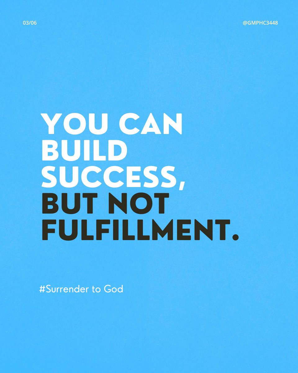 gmphc3448's tweet image. You don’t need more effort—you need surrender. Let God build it.

#faithoverfear #spiritualgrowth #surrendertogod #journey #humilty #pride #build #church #sermonrecap
