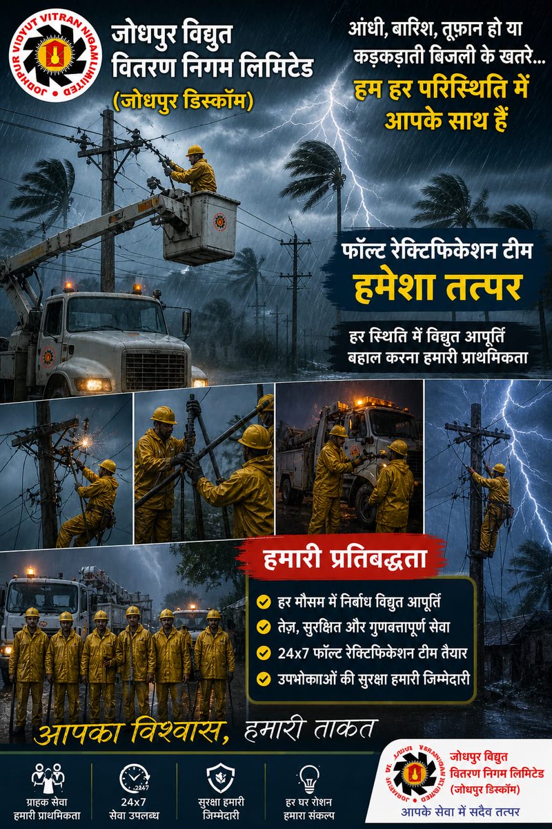 Jodhpur Vidyut Vitran Nigam Limited tweet media