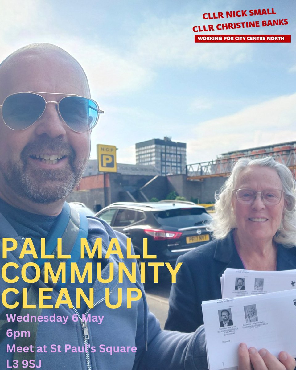 CityNorthLabour's tweet photo. Delivering letters about our Community Clean Up on 6 May at 6pm.  Meeting at St Paul's Square.  All welcome! 👇 https://t.co/xhWBppRT1i