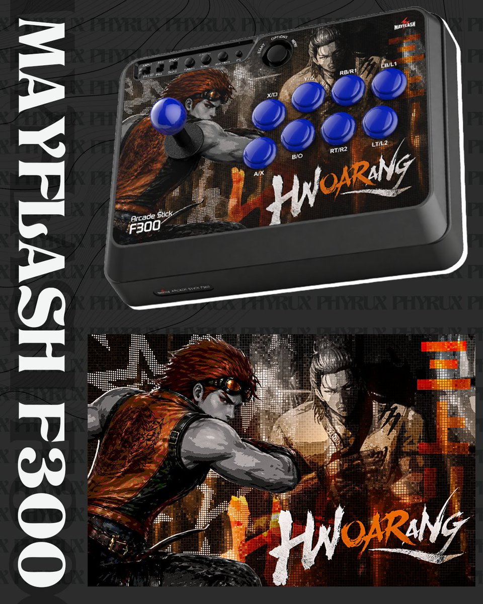 Phyruxvis's tweet photo. Mayflash Arcade Stick F300
Hwoarang Custom Artwork Commissioned For @miikamii22
Was a blast making out this one!
#tekken #artwork #arcadestick #mayflash https://t.co/iHlpYH5q3e