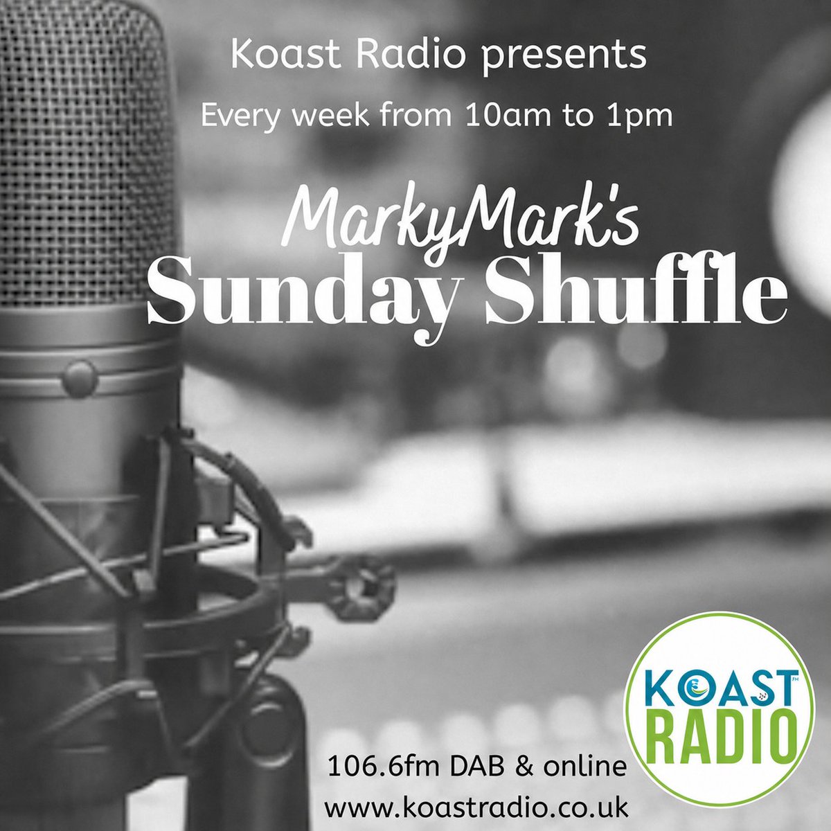 s_markymark's tweet photo. Another Sunday, another Shuffle featuring Parents Requests, 80s &amp; 90s Reverse Its, Spinback and the usual mix of tracks from the 80s onwards. Catch me from 10am live from Koast Towers HQ! @KoastRadio https://t.co/jltp3QWkyb