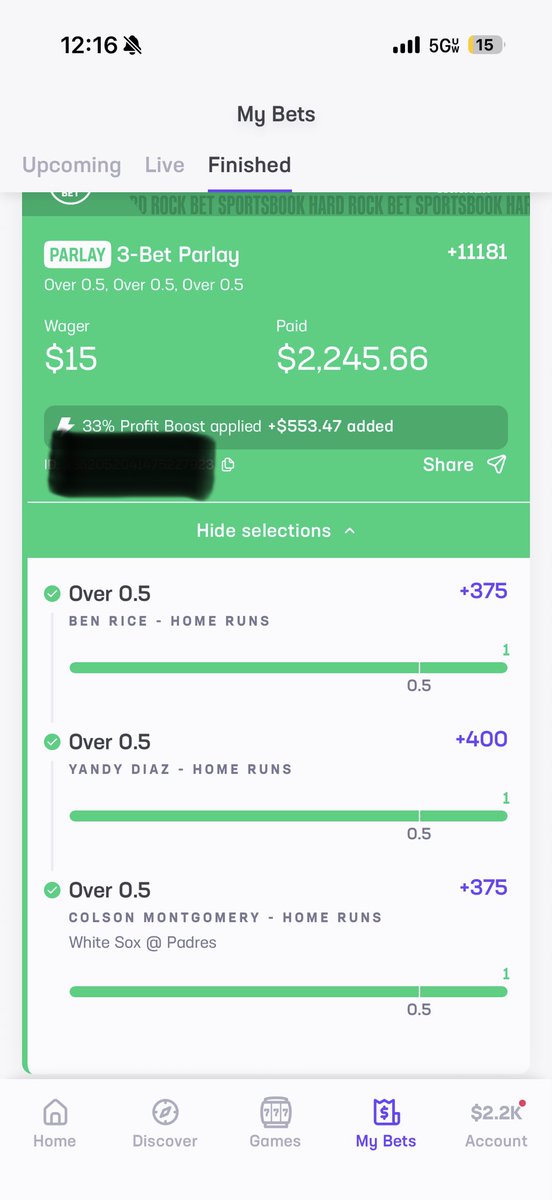 bis_1k's tweet photo. Smacked this last night with help from @PropFinderApp . If yall want my plays come to @NUMBERSANDBETS discord the community on here way to toxic now! All plays posted in her cord 💸👀 #Gambling𝕏 #mlb https://t.co/VE3y0HRo7i