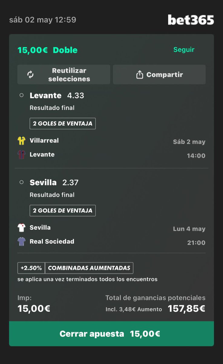 Marquitossdm's tweet photo. CUOTA 11 y CUOTA 55 🔥

Pasarán cosas este fin de semana? Muchos equipos jugándose la vida y esto puede parecer una locura y lo es, pero le veo un valor increíble o nos vamos fuera en el primer partido o entra todo, acuérdense 😮‍💨 https://t.co/MV73OZeo8N
