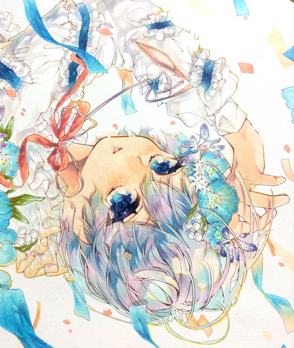 a9usmu's tweet photo. #ゴールデンウィークSNS展覧会2026
 #絵描きさんと繋がりたい

青くてキラキラした世界が大好きです。 https://t.co/rSILXhs5yt