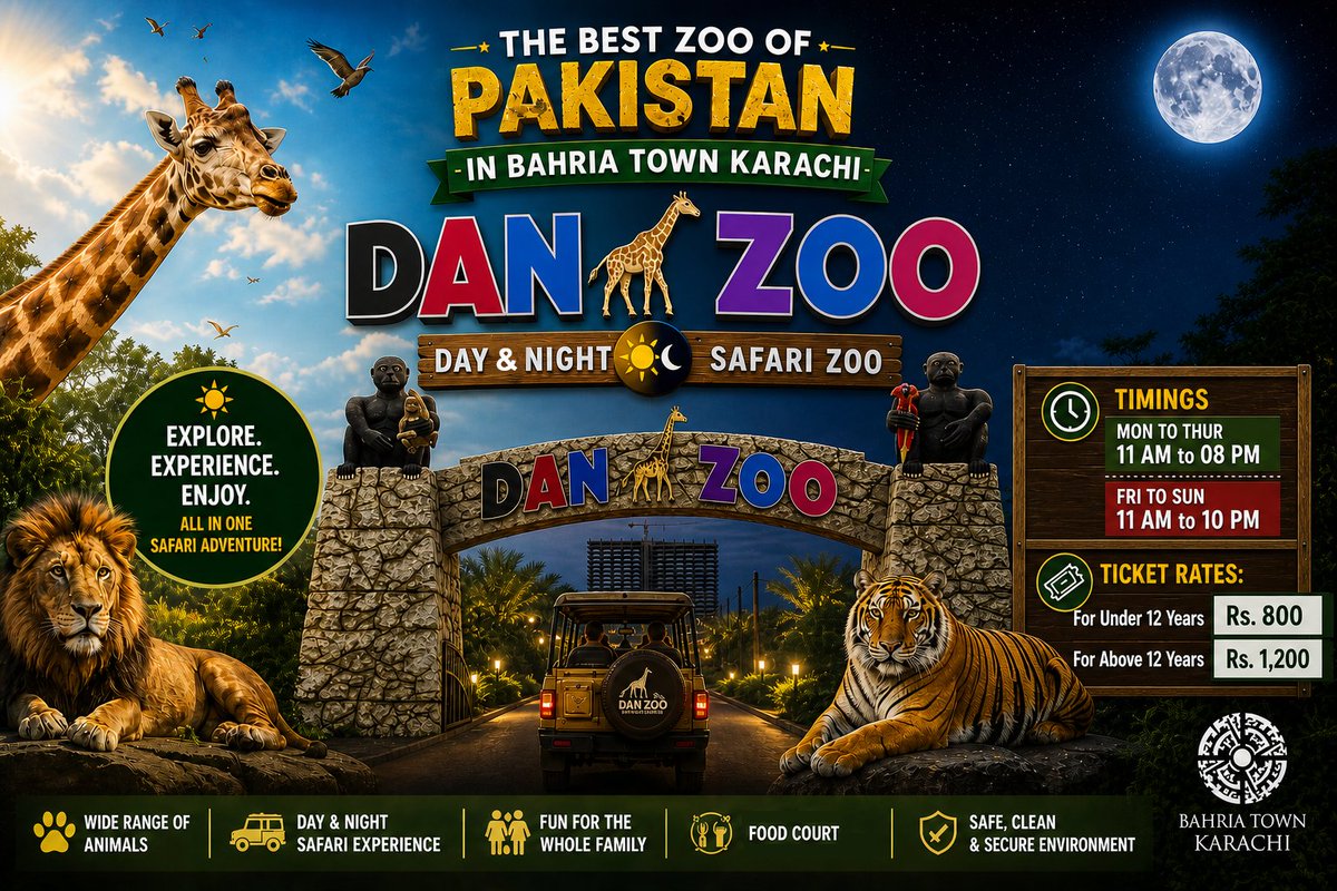 BTKOfficial_1's tweet photo. Danzoo – Day and Night Safari Zoo
An Experience of Lifetime!
Visit today . . . https://t.co/Ile2CSjS2U