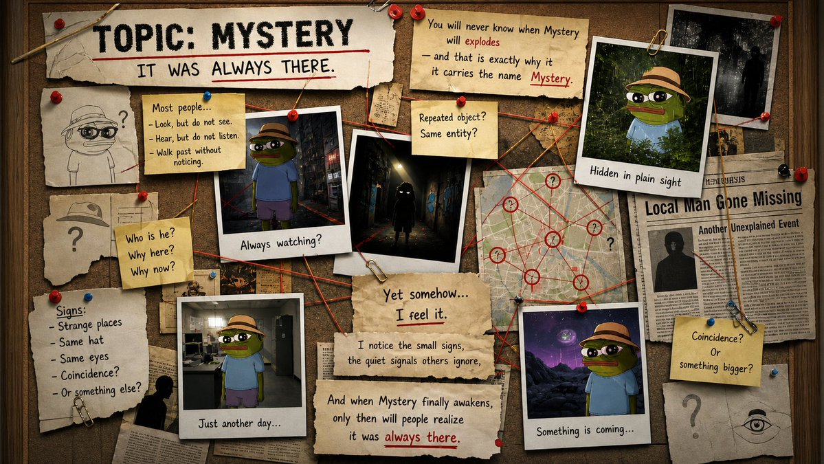 You will never know when Mystery will explode and that is exactly why it carries the name <a href="/MysteryRiderEth/">$MYSTERY | ETH 🐸</a> .
It moves silently, hidden in plain sight, waiting for the perfect moment to reveal itself.

Most people walk past it without noticing anything.
They look, but they do not