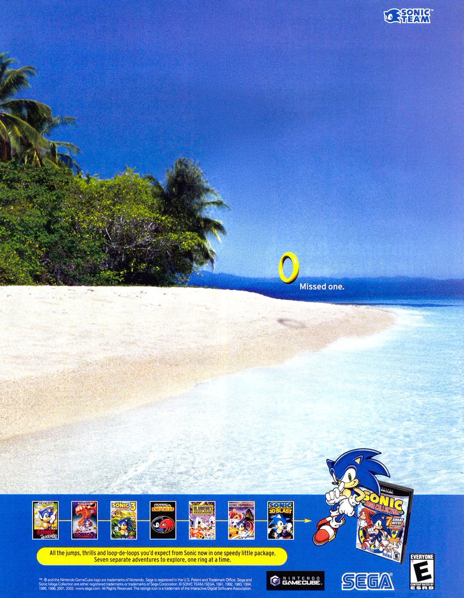 PolyDepression's tweet image. Sonic Mega Collection - GameCube (2002)