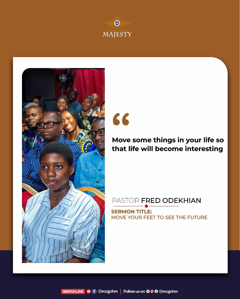rccgchm's tweet image. You were designed for movement because the Spirit of the Lord is always on the move - Pst Fred Odekhian

Last sunday, we learned why rotation matters as believers and the values it builds in us.

What was your biggest take-home from the service?
Share it in the comments

#Sunday