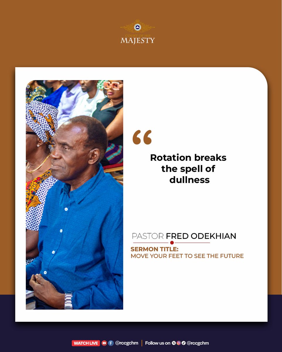 rccgchm's tweet image. You were designed for movement because the Spirit of the Lord is always on the move - Pst Fred Odekhian

Last sunday, we learned why rotation matters as believers and the values it builds in us.

What was your biggest take-home from the service?
Share it in the comments

#Sunday