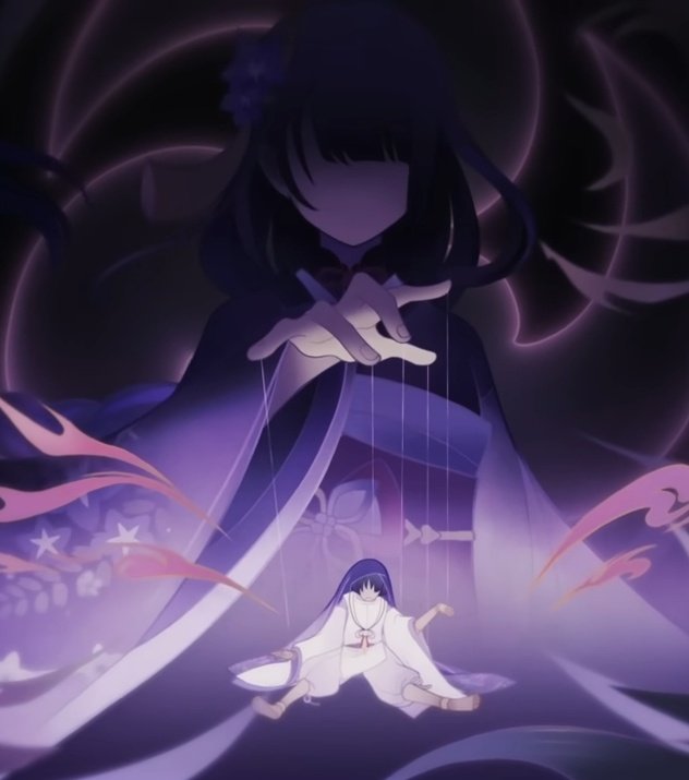 raidenfamilytwt's tweet photo. Ei and Scara and their talent for making dolls. Another thing I can't overlook is the patience and persistence that characterizes both of them and the description of the doll sounds way too close to home. https://t.co/69UqI6O7mS