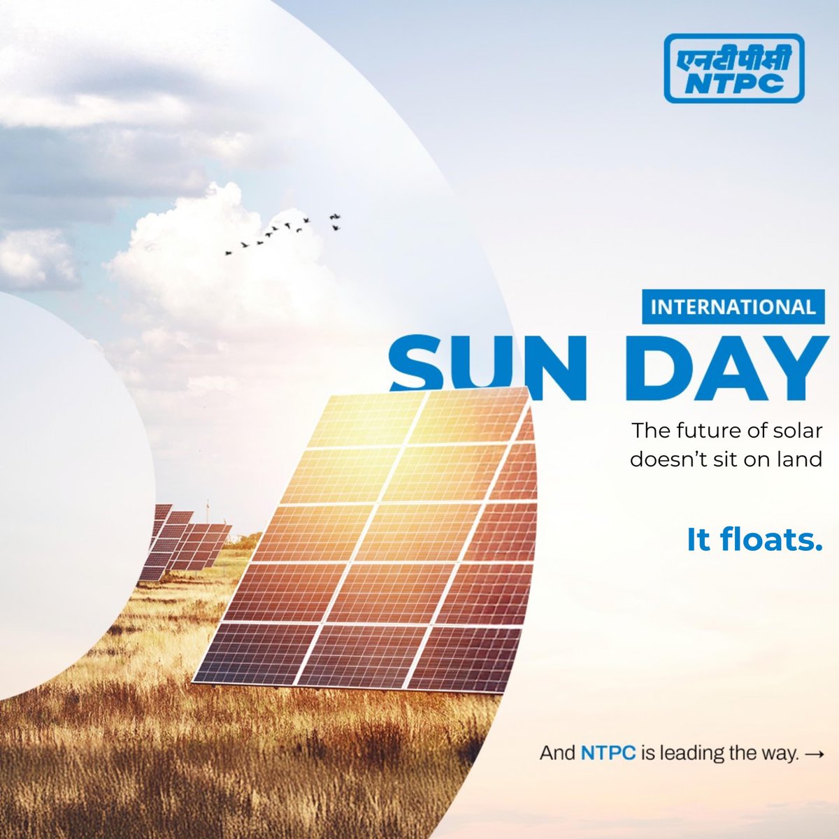 ntpclimited's tweet photo. From sunlight to sustainable power, every ray is helping shape a cleaner tomorrow.

This International Sun Day, we celebrate the energy that powers progress and preserves the future. ☀️

#NTPC #PoweringInfinitePossibilities
#InternationalSunDay https://t.co/9v54r9BOw7