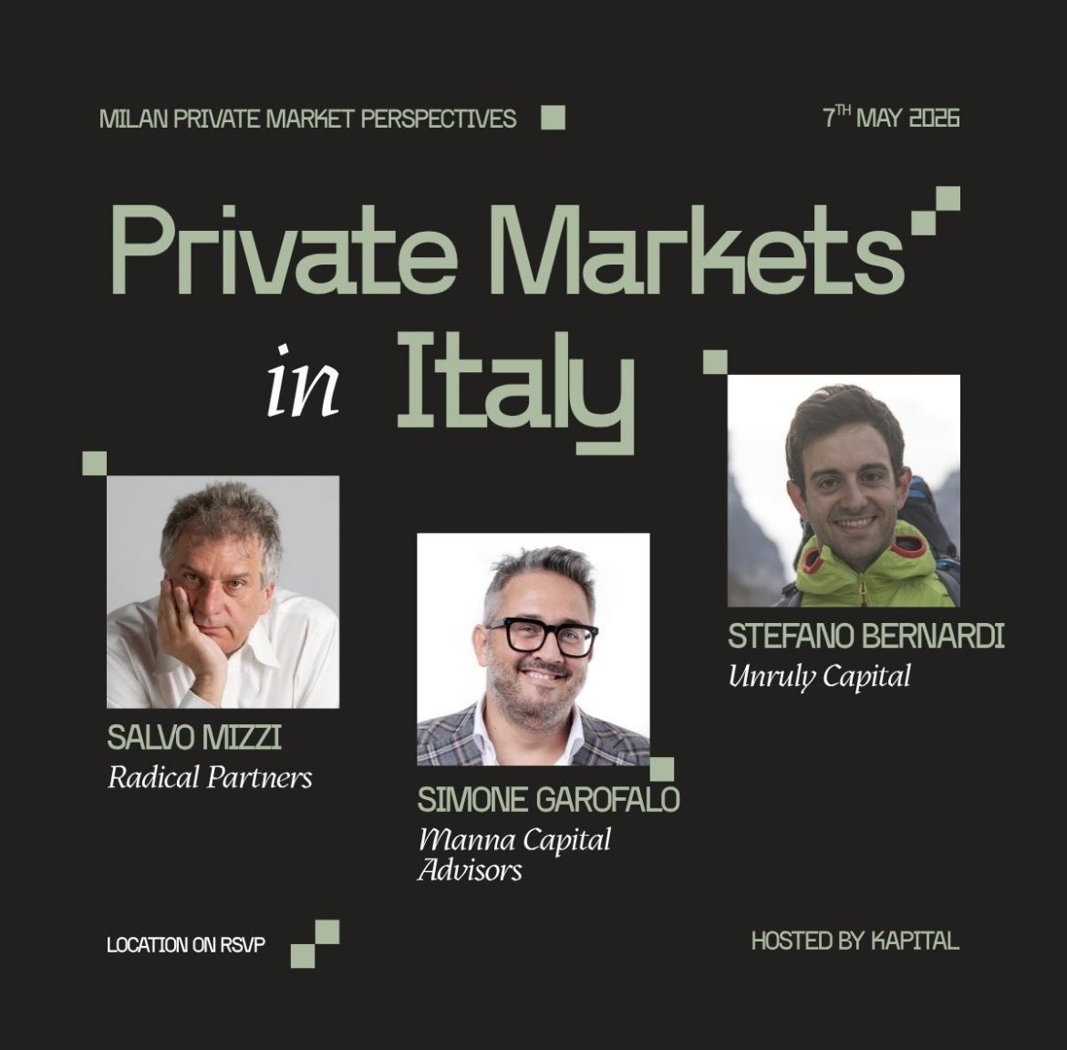 salvomizzi's tweet photo. 7th, may - a talk about capital formation &amp; italy #vc @stefanobernardi https://t.co/tettIwITy5