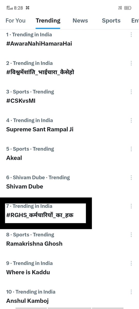 अगर हक चाहिए तो इसे नंबर 7 नंबर 1 पर लाना होगा।
मैं आप सबके साथ हूं
सभी लिखें 
#RGHS_कर्मचारियों_का_हक