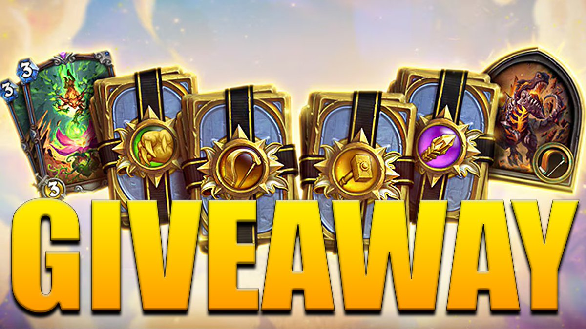 Giving away 2 Class Set Bundles, courtesy of <a href="/PlayHearthstone/">Hearthstone</a> !  They include all class set cards, Cultivating Sprite &amp; Krush Hero Skin!

To enter:
✅Follow me
✅Like + Repost this
✅Subscribe to my YouTube: youtube.com/funkimonki

Winners will be drawn May 4!  Good luck!