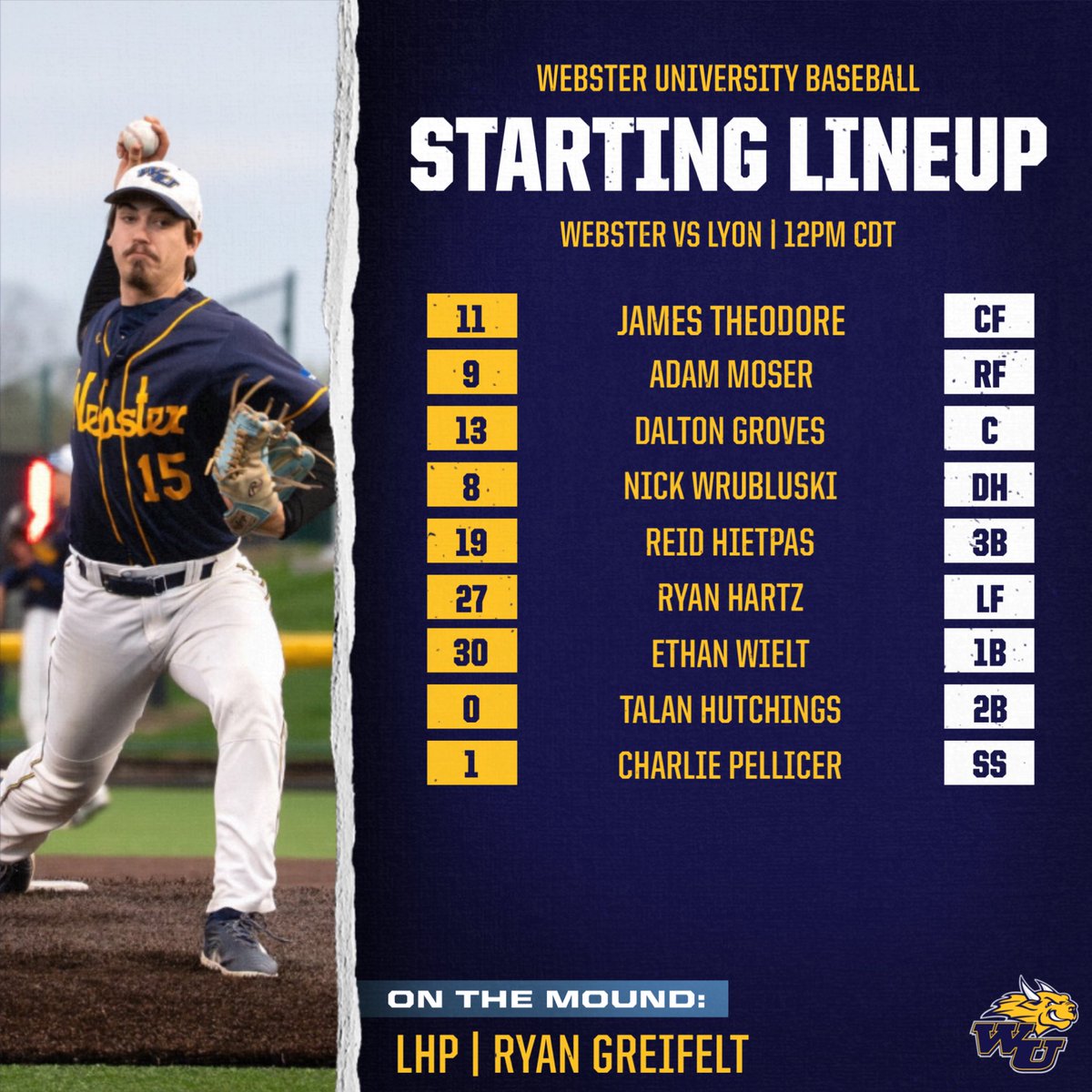 Webster Baseball tweet media