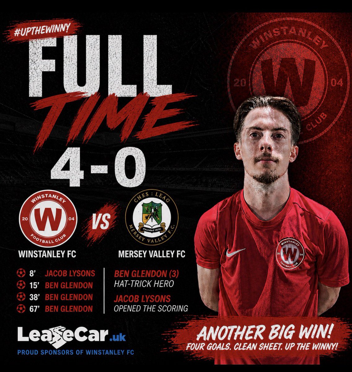 WWJFC's tweet photo. Finishing off our home campaign with a 4-0 win over @MerseyValleyOA at Little Lane. Jacob Lysons opened the scoring and @benglendon7 scored another hat trick to confirm survival in the @CheshireFL division 1. https://t.co/EW6YJzM5h8