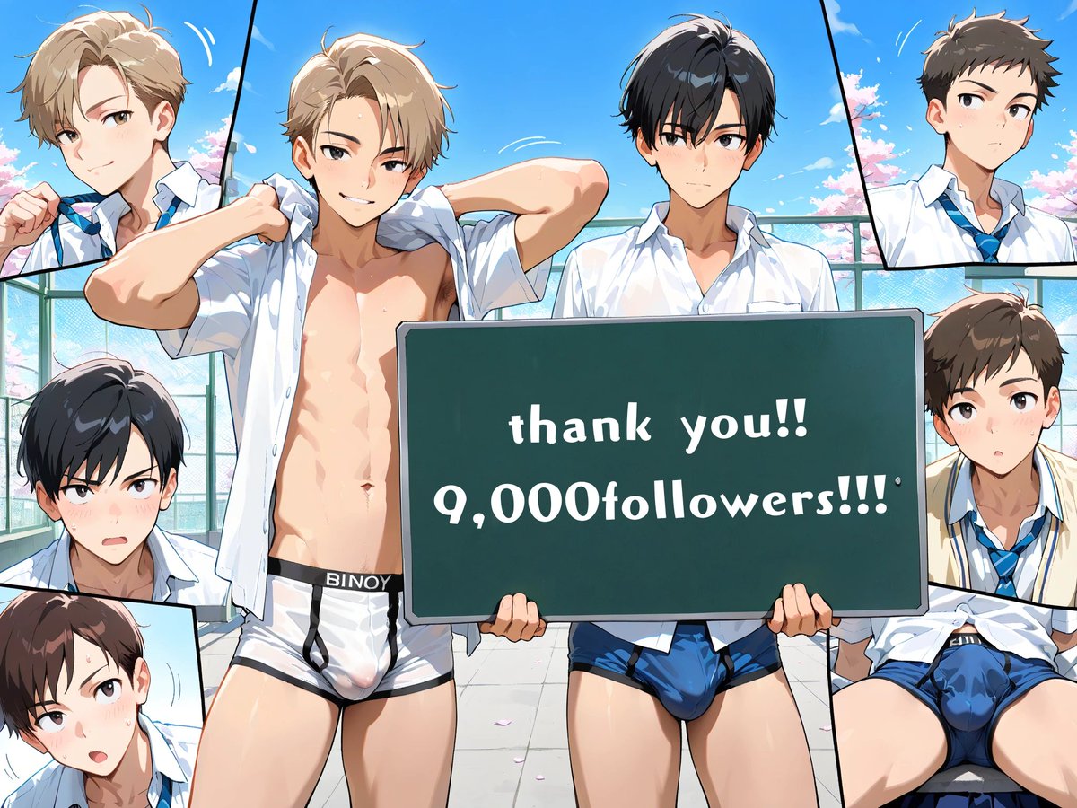 ituki_bl's tweet photo. pixivが9000フォロワー突破しました。ありがとうございます！（Xとの差がはげしい） https://t.co/Y9eJYuuzai