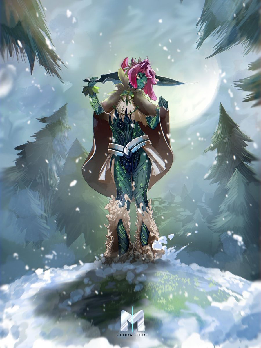 medda_tech's tweet photo. Born and living near a forest edge, it serves as a sentry to keep unwanted outsiders outside of the forest. This is the Everfrost Stinger, as documented by @starfallunion

#projecto #meddatech #videogames #videogame #tcg https://t.co/FZS2kLoxQg