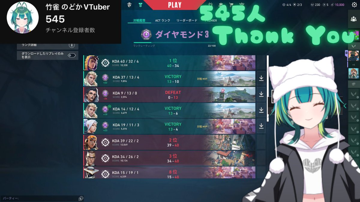 るみ⭐️様のお専用ページです おやすみVTuber 皆さん今日も一日お疲れ様でした〜！！ VALORANTランク
