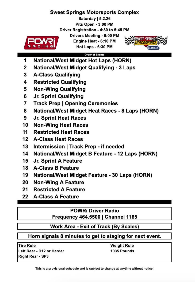 POWRi Racing tweet media