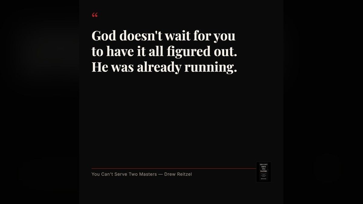 _drewr4's tweet image. God's response to a divided heart is not disappointment. It's pursuit. That's what this book is built on. 

Paperback out today. undividedallegiance.com/book/
  
#YouCantServeTwoMasters #ChristianBooks #NewBook #Matthew624 #BookLaunch