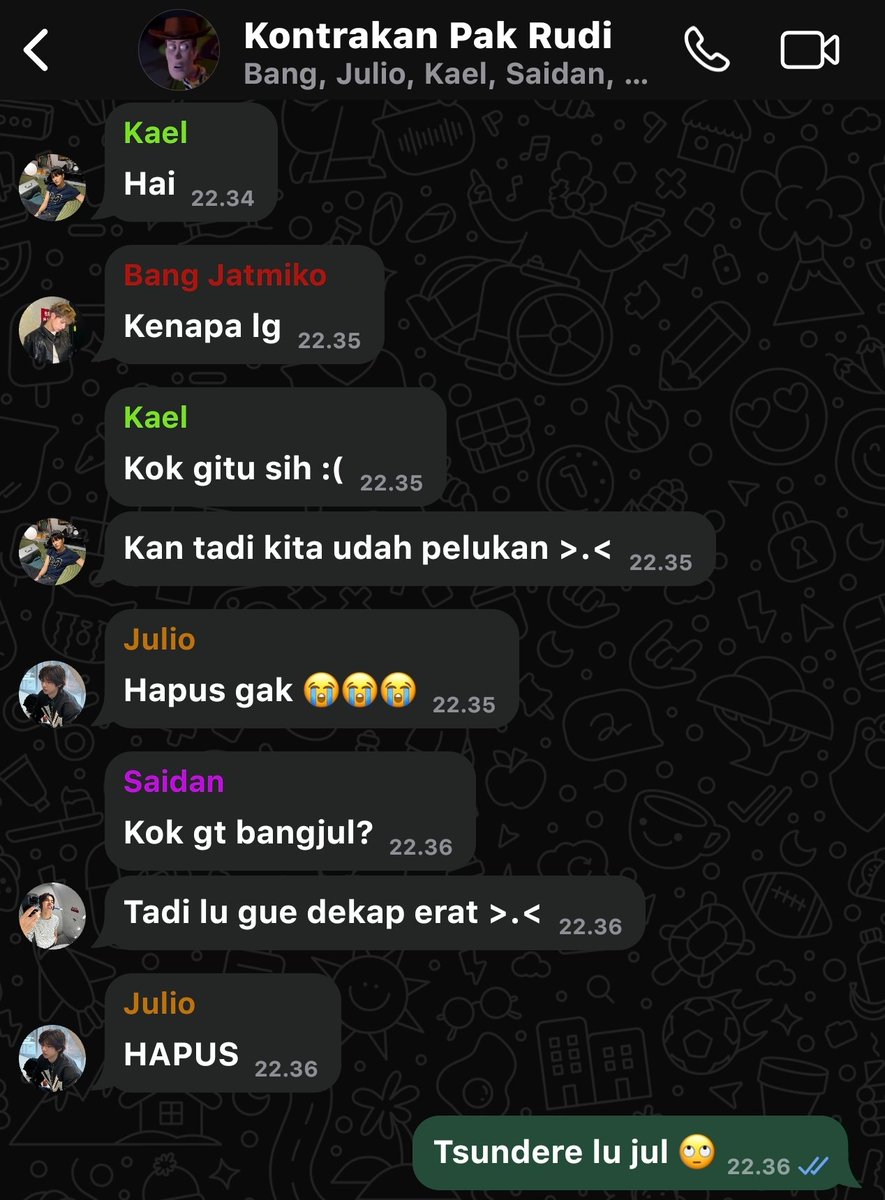 turtlecoerner's tweet photo. Kontrakan Pak Rudi 🏠 — part 15

daily chat bocah bocah ini kalau tinggal satu atap yang sama

© turtlecoerner, cortis few tweets au https://t.co/yC4I8us632