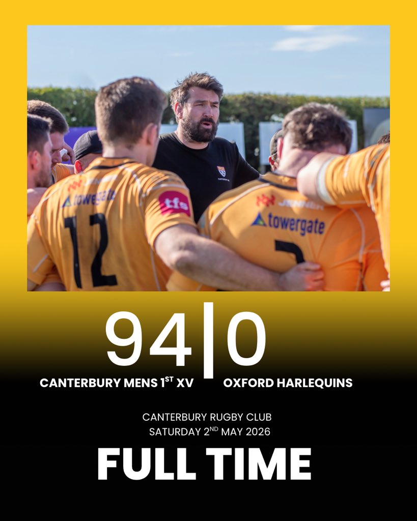 cantrugby's tweet photo. Full Time for the final time this season 🎉

Thank you to everyone to has supported us this season, we couldn’t be more thankful to the players, volunteers, sponsors and supporters across the whole club. 

#oneclub #getbehindus https://t.co/QVreD0bYGj
