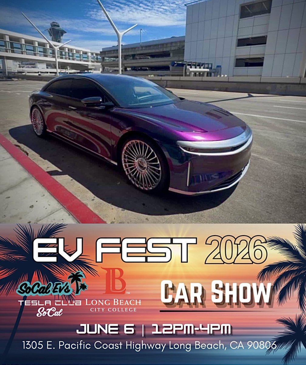 SoCalEVs's tweet photo. EV FEST Car Show! 
CONFIRMED: @rubinervin 

#evfest #socalevs #socalevfest #fthepump https://t.co/IFLz5mhHLv
