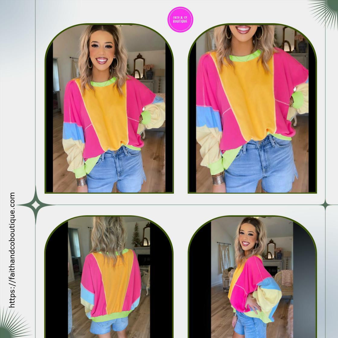 faithandco2023's tweet image. Elevate your style with our Grapefruit Orange Colorblock Patchwork Drop Shoulder Top for just $67.97. Perfect for any occasion! #FashionTrends #StyleInspo

Shop Now faithandcoboutique.com/products/grape…