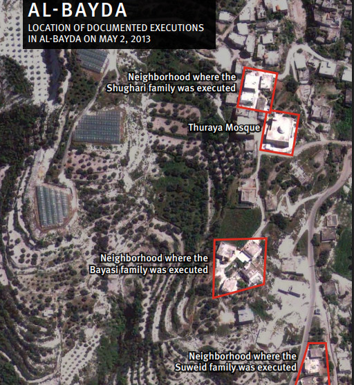 QalaatAlMudiq's tweet image. #Syria: 13 years ago today, the Baniyas massacre began. 

It targeted 2 Sunni, anti-Assad, areas (Bayda &amp;amp; Ras Nabaa) in the countryside. 

It started with a Regime raid at dawn, which sparked a firefight with local Rebels. 

Regime brought reinforcements &amp;amp; shelled these areas