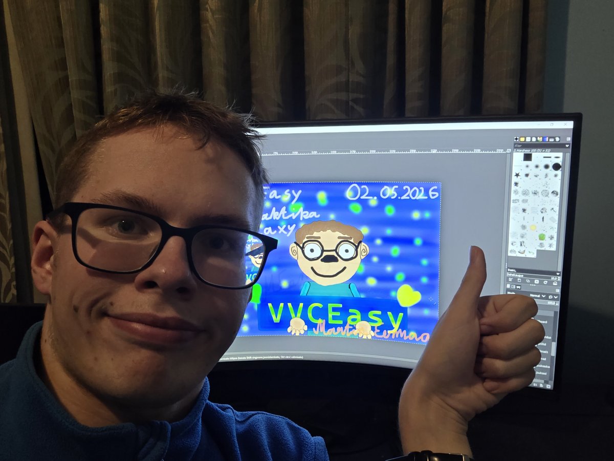 martin123459's tweet photo. VVCEasy galaxy/galaktika

It's here while Martin is holding the banner.
Eesti: See on siin, et Martin hoiab bännerit.
Project code/projektikood: https://t.co/IQPOJhV6uH

⭐💙🖤🤍

- Martin Eesmaa

#art #myart #digitalart #paint #paintings #artwork #myartwork #gimp #eesti #estonia https://t.co/V1ZrqpSGuv