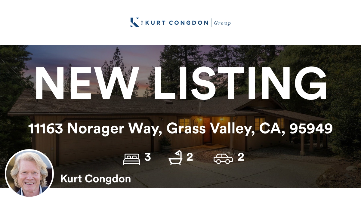 KurtCongdon's tweet image. 🛌 3 🛀 2 🚘 2
📍 11163 Norager Way, Grass Valley, CA, 95949

My latest listing on RateMyAgent.
CA 01076146

...
#ratemyagent #realestate #Coldwell_Banker_Grass_Roots_Realty  #NevadaCounty #ColdwellBankerGrassRoots #NevadaCity #GrassValley #NevadaCountyRealEstate