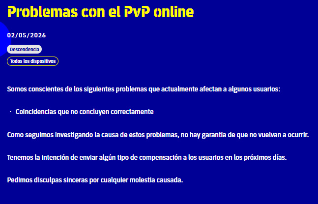 Problemas con el PvP online

#eFootball #eFootball2026