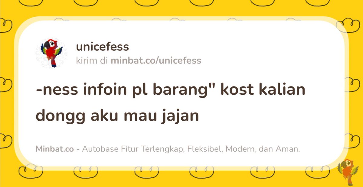 UNNES MENFESS🍌 tweet media
