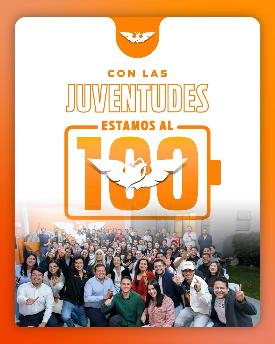 MirzaFloresG's tweet photo. Las juventudes de nuestro movimiento están #Al100 por Jalisco. 🧡
Con su energía, ideas y compromiso, estamos construyendo el futuro para que Jalisco siga en buenas manos. 💯✨ https://t.co/XDLb9pPW00