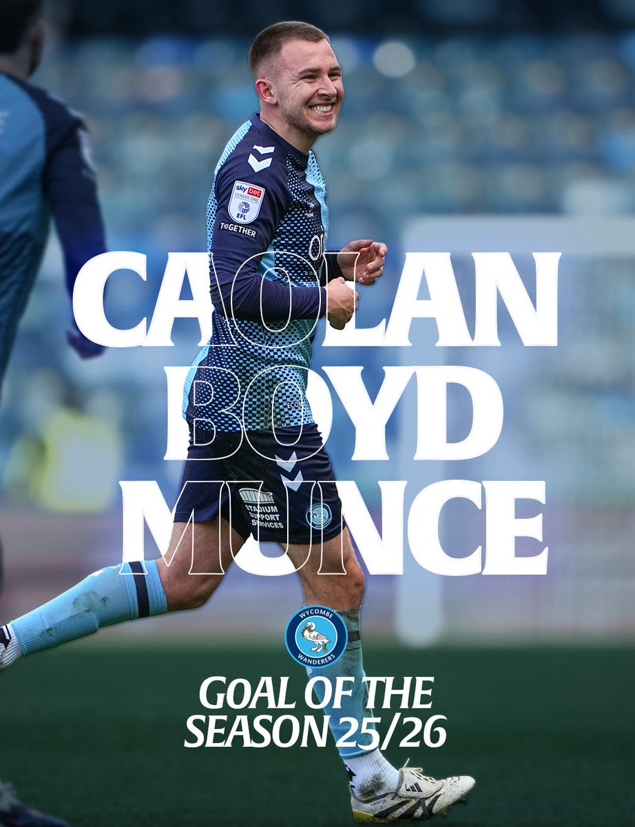 wwfcofficial's tweet photo. Your Goal of the Season winner for his rocket against Burton is Caolan Boyd-Munce 🚀 https://t.co/KRpxHE3KSz
