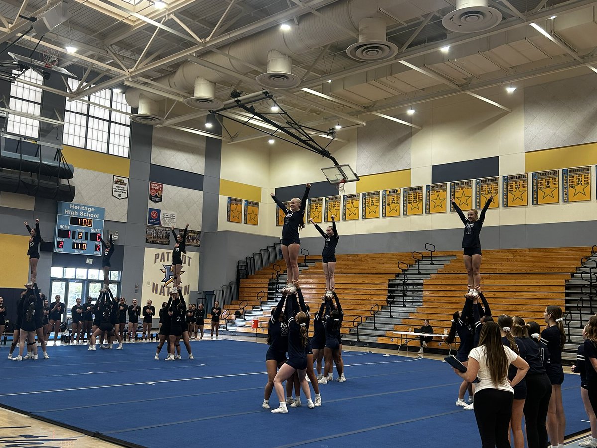 SMCAmaro's tweet photo. NCS Stunt Semis:  Go Falcons! https://t.co/3NqKWJFyr1